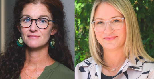 Photos of Rebecca Fleming and Jessica Slone
