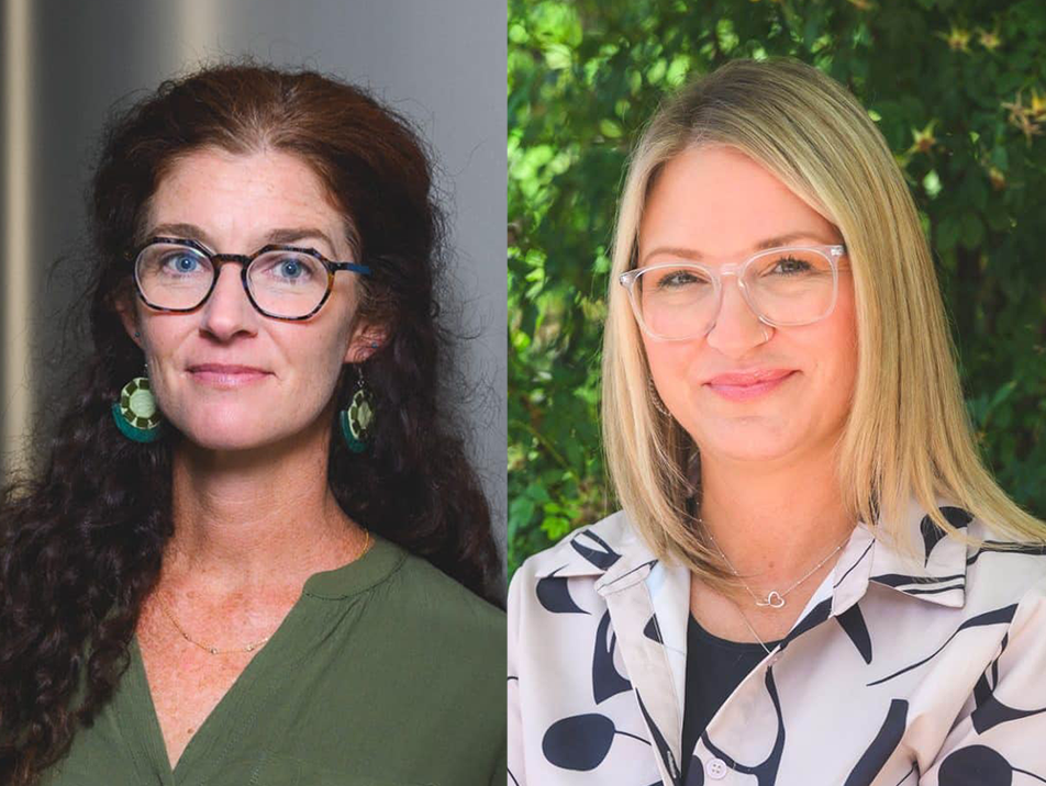 Photos of Rebecca Fleming and Jessica Slone